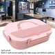 thumbnail image 4 of Fiambrera Bento ANGGREK Caja Bento portátil aislada 4 Rejillas Acero Inoxidable 304 Rosa Coral a Prueba de Herrumbre para la Escuela para Adultos, 4 of 8