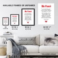 thumbnail image 3 of Artery8 Love Poem Role Play Game Nerd Fiancé Romantic Bedroom Artwork Framed Wall Art Print A4, 3 of 3