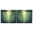 thumbnail image 3 of Green Forest Kitchen Curtains Tier Set 27x24 Inch 2 Panels Semi Sheer Light Filtering Privacy UV Protection, 3 of 8