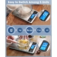 thumbnail image 3 of Báscula para alimentos Nicewell Digital Kitchen, acero inoxidable, 10 kg/22 libras, 3 of 8