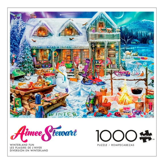 Buffalo Games Cartoon 1000-Piece Interlocking 26.75 x 19.75-Inch Jigsaw Puzzle Assortment for Adults Ages 14  (Styles May Vary)