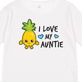 thumbnail image 4 of Inktastic I Love My Auntie with Pineapple Boys Long Sleeve Toddler T-Shirt, 4 of 5