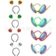 thumbnail image 1 of KAKOWELY Juego de 2 diademas y gafas de extraterrestre con antena brillante y divertidas gafas de extraterrestre para fiesta temática espacial, accesorios de disfraz de Halloween y cosplay., 1 of 4