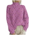 thumbnail image 1 of Zhanying Christmas Chandail de Noël pour Femmes pour l'Hiver à Manches Longues Xmas Chandail des Fêtes pour Femmes Rouge à Col Rond Sweater, 1 of 4