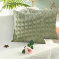 thumbnail image 4 of 2 piezas de sofá cama, sofá, sala de estar, decoración, almohada de abrazo, funda de cojín cuadrada, decoración del hogar de estilo bohemio, almohada de pana a rayas, 4 of 5