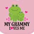 thumbnail image 4 of Inktastic My Grammy Loves Me Granddaughter Girls Baby Bib, 4 of 4