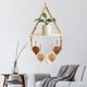 thumbnail image 4 of Estante Colgante Tejido para Plantas | Macetero Flotante de Interior | Valla de Almacenamiento de Madera | 90 X 40 X 14 Cm | Marrón | 430 G | Estante Decorativo, 4 of 7