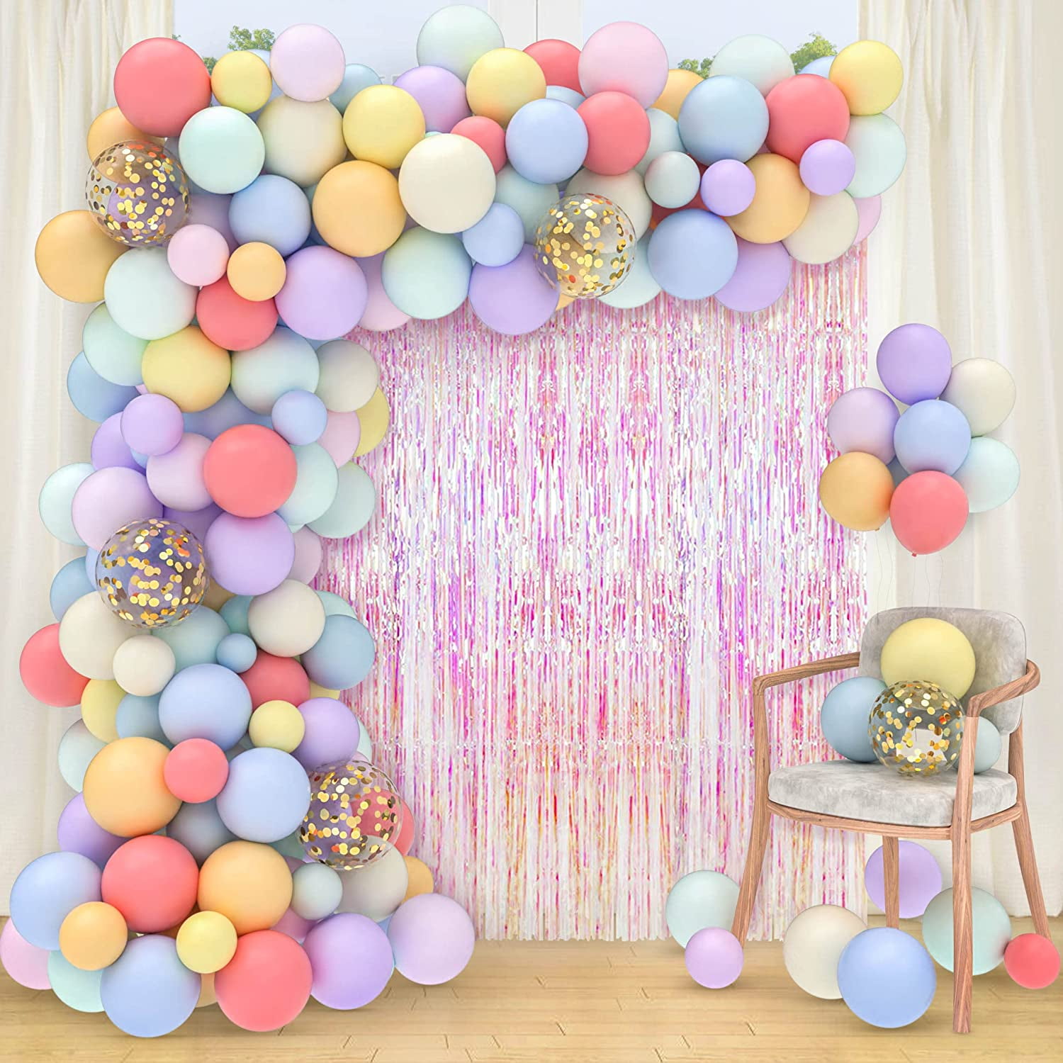 Great Choice Products 65 Feet 5 Pieces Pastel Party Decorations Circle Dot  Garland Pastel Birthday Garland Pastel Pop Classroom Decor For Baby Show…