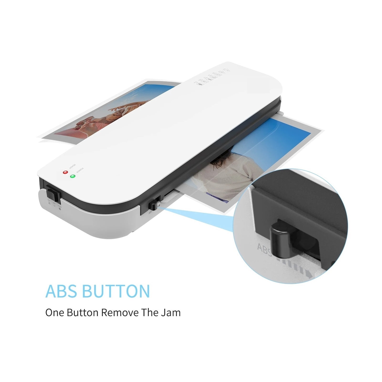 Desktop SL289 A4 Laminator Machine Set Hot and Cold Lamination Suitabe for A4/A5/A6 Laminating Pouches for Home Office School