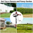 thumbnail image 4 of Yescom 1500W Electric Post Hole Digger Earth Auger Drill 2HP Powerhead 6" 8" Bit Fence, 4 of 11