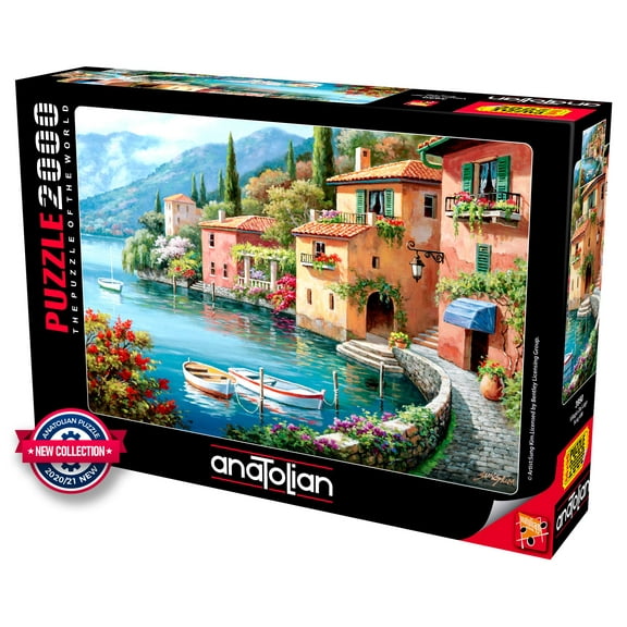 Anatolian Puzzle - Villagio Dal Lago - 2000 Piece Jigsaw Puzzle #3950, Multicolor