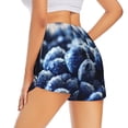 thumbnail image 2 of Uemuo Blueberry Pattern Women's Athletic Shorts High Waisted Running Shorts with Liner Pockets Gym Elastic Workout Shorts-Large, 2 of 9