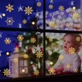 thumbnail image 4 of Pegatinas decorativas, pegatinas navideñas de copos de nieve, pegatinas navideñas para ventanas para artículos del hogar Pegatinas navideñas (145) ER, 4 of 5