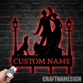 thumbnail image 3 of Craftnamesign Custom Mr Mrs Dance Metal Key Holder, Couple Dance Key Holder, Entryway Coat Hooks, 3 of 5