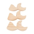 thumbnail image 2 of Whale Tail Crafts, Durable Wood 3 Pcs Fish Tail Decoration  For Toys, 2 of 8