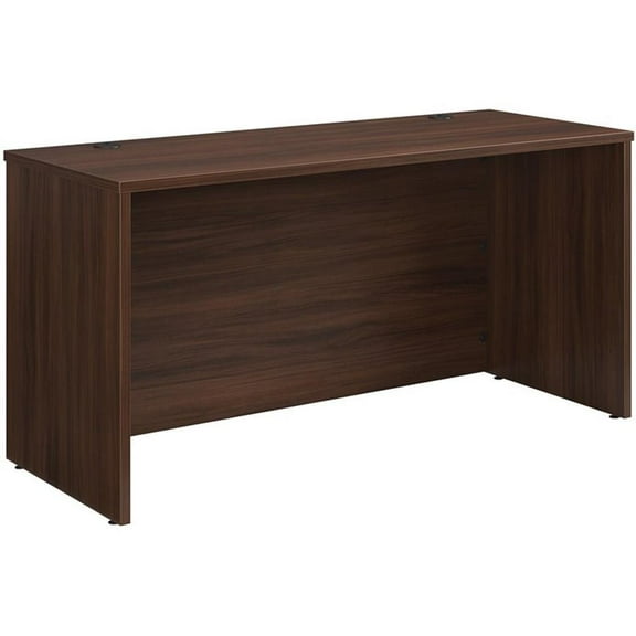 Pemberly Row Engineered Wood 60" x 24" Computer Desk in Noble Elm / Brown
