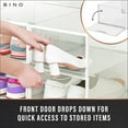 thumbnail image 4 of BINO 12-Pack Plastic Stackable Shoe Box Set - Clear | Foldable Shoe Storage Container | Sneaker Container Shoe Bins | Shoe Rack Box | Transparent Shoe Box | Portable Stacking Shoe Boxes Front Open, 4 of 5