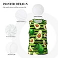 thumbnail image 3 of Rocae Avocado Green Striped for Men's Basketball Jersey Lightweight and Breathable Athletic Tank Top,Quick-Drying Sports Jersey Medium, 3 of 9