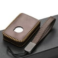 thumbnail image 4 of Vitodeco Genuine Leather Smart Key Fob Case Compatible with Volvo XC60, XC90, S90, V90 2019-2025 (4-Button, Brown), 4 of 5