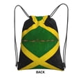 thumbnail image 2 of Retro Art Jamaican Flag Drawstring Backpack Bag Water Resistant Yoga Shopping Cinch Bag Sackpack For Men Women, 2 of 7