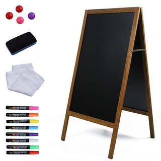 M&T Displays Street SignPro Board, 24x36 Inch Poster Black Weatherproof  Sandwich Board A-Frame Sidewalk Curb Sign Holder Folding Portable Double  Sided