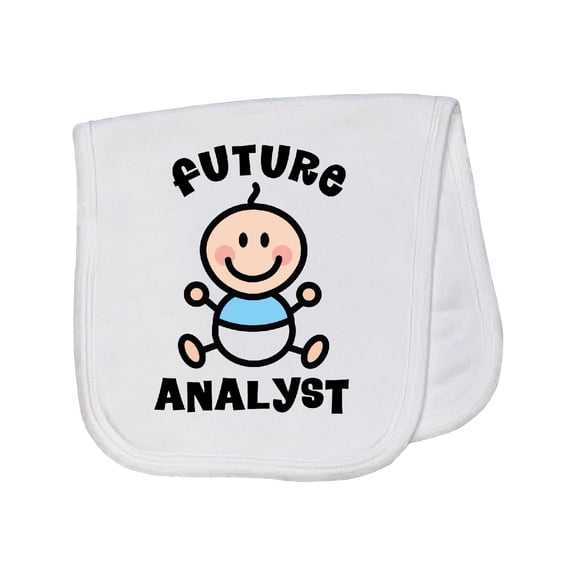 Inktastic Future Analyst Baby Burp Cloth
