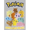 thumbnail image 2 of Girl's Pokemon Gotta Catch 'Em All Group Graphic Tee Athletic Heather Medium, 2 of 5