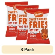 (3 pack) Spudsy Sweet Potato Fries, Hot Fry, Shelf-Stable, 4 oz Bag