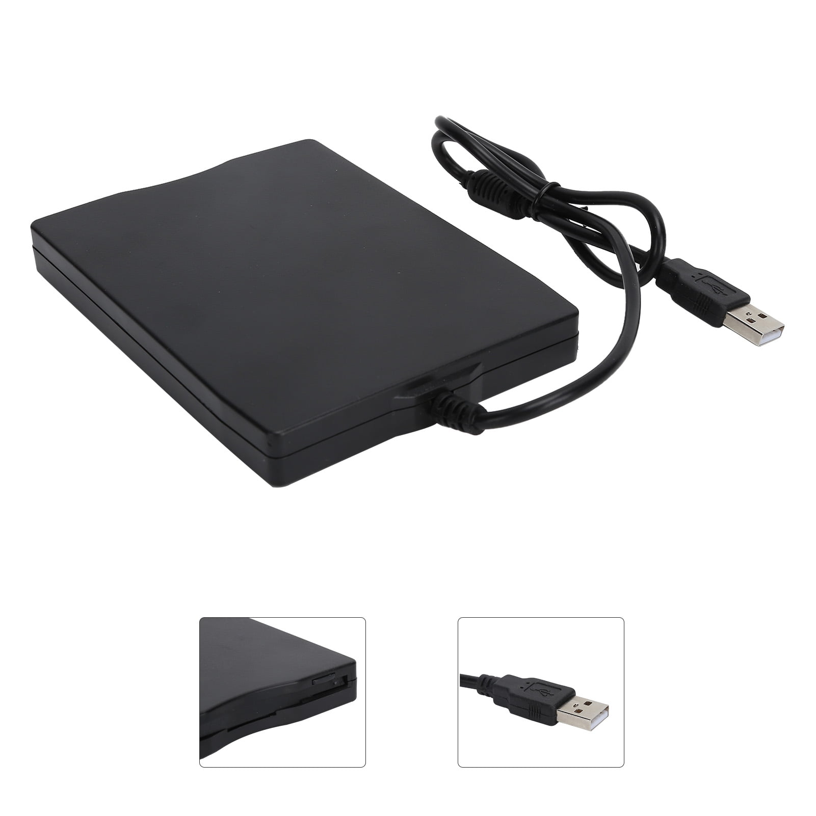 USB Floppy Disk Drive External Portable 1.44MB FDD Universal for Laptops Desktops 3.5in