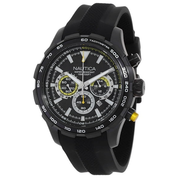 Nautica Nst Chronograph Quartz Black Dial Men's Watch NAPNSF306