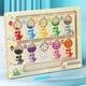 thumbnail image 3 of Laberinto magnético de colores y números, laberinto magnético Montessori para contar juguetes para niños pequeños, juguetes de juego de mesa con laberinto magnético de madera, 3 of 5