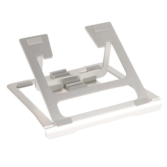 Tablet Stand Portable Aluminum Alloy Foldable Gray Desktop Phone Tablet Drawing Holder for 5 to 14in Mobile Phone Tablet