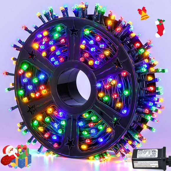 Cadena de luces navideñas JMEXSUSS 500 LED 52 m multicolor