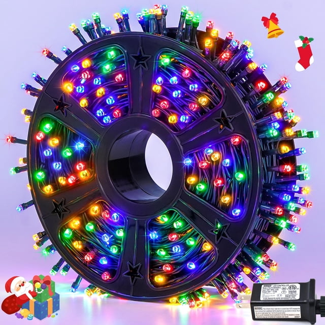 Cadena de luces navideñas JMEXSUSS 500 LED 52 m multicolor
