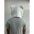 thumbnail image 3 of Mascotkingdom Polar Bear Costume Mask, White, Soft, for Adults, 3 of 3