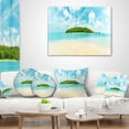 thumbnail image 4 of Designart Tropical Island Panorama - Photography Throw Pillow - 18x18, 4 of 5