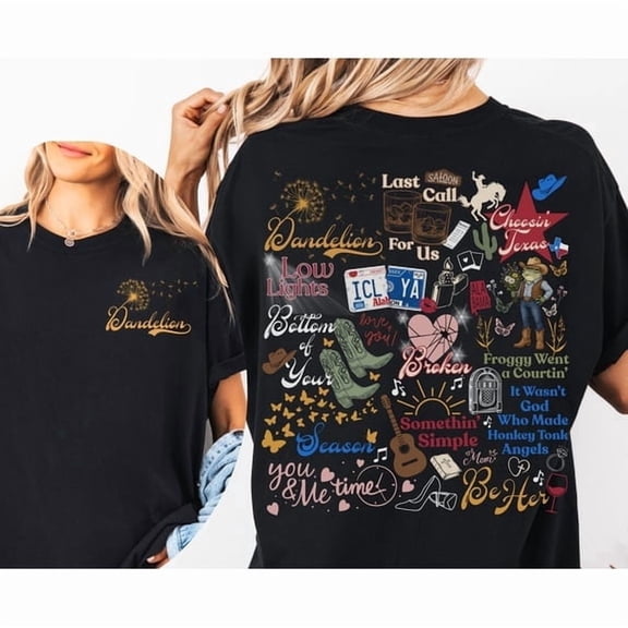 Ella Fella Shirt Choosin Texas Song Tee Vintage Country Concert Outfit Retro Western Tour Apparel Langley Music Fan Gift