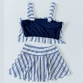 thumbnail image 5 of Mercatoo Girls Swimsuit 2Pcs Set Flounced Camisoles Tankini Swimwear and Short Skirt Outfit Kids Girls Beach Bathing Suits, 5 of 5