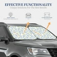 thumbnail image 4 of Daiia Tennis Rackets And Balls 2PCS Car Windshield Sun Shade, Foldable Sun Shield for Car Front Window, Auto Sun Blocker Visor Protector Universal for Truck SUV Pickup-Small, 4 of 7