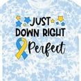 thumbnail image 4 of Inktastic Just Down Right Perfect Down Syndrome Awareness Ribbon T-Shirt, 4 of 5