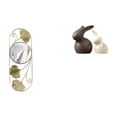 thumbnail image 1 of Espejo de pared,Espejo decorativo nórdico para colgar en la pared,Estatua de cerámica,Juego de estatuas de cerámica para decoración de mesa de oficina en casa,Figuras para, 1 of 8