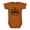 Burnt Orange, variant on Baby Boy & Girl 100% Cotton "Hey Boo" Ghost Halloween One-Piece Bodysuit, Sizes 0-12M