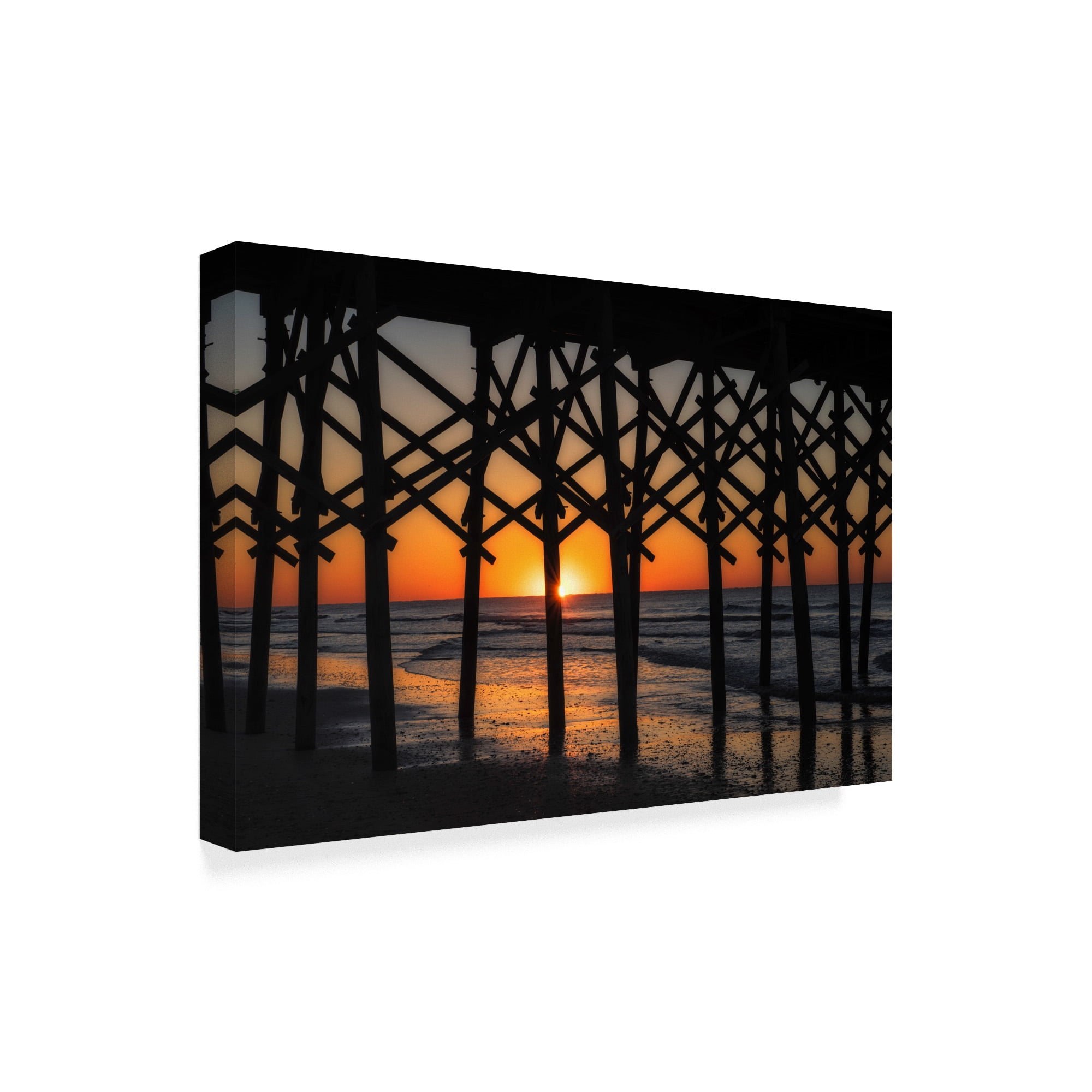 Trademark Fine Art 'Setting Under the Boardwalk' Canvas Art by Danny Head