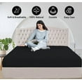 thumbnail image 5 of Fitted Sheet + Pillowcase Set 800 Thread Count 100% Egyptian Cotton 3-Piece ( 1-Fitted + 2-Pillowcase ) Queen Size (60" x 80") Inch 18-Inch Deep Pocket, All-Around Elastic Black Stripe, 5 of 6