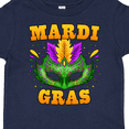thumbnail image 4 of Inktastic Mardi Gras with Green Masquerade Mask Boys or Girls Toddler T-Shirt, 4 of 5