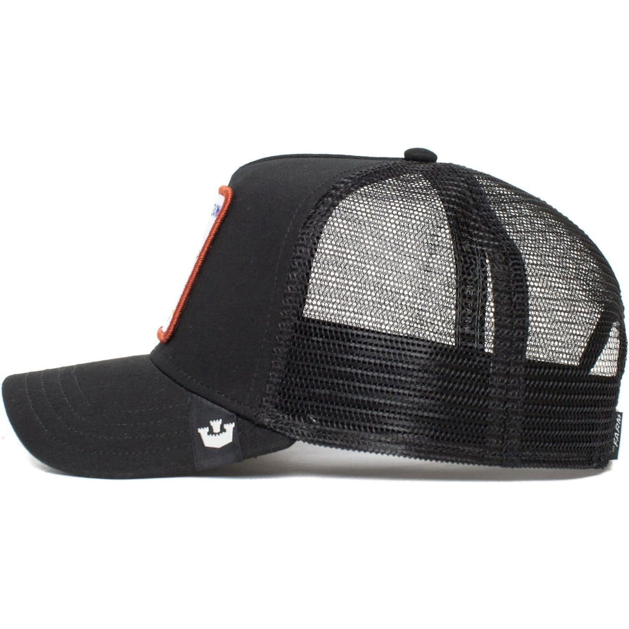 Casquette de camionneur réglable avec dos en maille Motif chat Noir, Noir , Taille unique