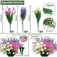 thumbnail image 2 of Artificial Flowers, 16 Bundles Fake Flowers for Outdoor UV Resistant Faux Plants No Fade Lavender Daisy Flowers Greenery Shrubs Home Wedding Porch Cemetery Indoor(Purple,Yellow,White), 2 of 5
