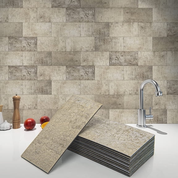 Azulejo de pared despegable y pegado Art3d para protector contra salpicaduras de cocina