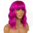 thumbnail image 3 of 2025 Latest Model Short Bob Wigs with Bangs for Women Loose Wavy Wig Curly Wavy, 3 of 5