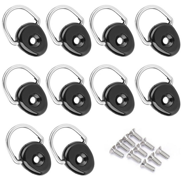 sweethay 10 piezas de amarres de Kayak de acero inoxidable, anillos de amarre para cama de camión, piezas de repuesto para barcos, Kit de Type5 NO5